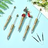 10Pcs ABS Plastic & Iron Ball-Point Pen AJEW-FS0001-41B-5