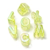 UV Plating Rainbow Iridescent Acrylic Beads OACR-C012-02B-1-2