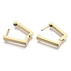 304 Stainless Steel Huggie Hoop Earrings STAS-R115-21G-2