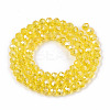 Electroplate Glass Beads Strands EGLA-A034-T6mm-B20-2