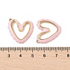 304 Stainless Steel Enamel Pendants STAS-P380-08G-04-3