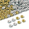 120Pcs 2 Colors Brass Rhinestone Spacer Beads RB-FS0001-05B-3