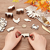 100Pcs 5 Styles Unfinished Wooden Cutouts WOOD-OC0002-90-3