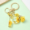 Resin & Alloy Enamel Keychain KEYC-YW00134-16-1