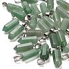 Natural Green Aventurine Pendants G-Z067-07P-13-1
