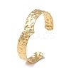 Ion Plating(IP) 304 Stainless Steel Cuff Bangles for Women BJEW-Z078-27G-1