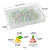 40Pcs Glass & Plastic Pendant PALLOY-FZ00012-5
