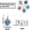 Rhinestone Charms STAS-UN0014-10G-4