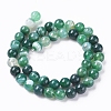 Natural Striped Agate/Banded Agate Beads X1-G-G582-6mm-58-2