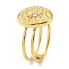 Ion Plating(IP) 304 Stainless Steel Open Cuff Ring for Women RJEW-F166-07G-01-1