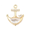 Brass Micro Pave Cubic Zirconia Pendants LS-KK-Q048-09G-1