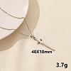 Vintage Stainless Steel Sword Pendant Necklaces for Women QX2053-11-1