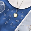 230Pcs 4 Styles Transparent ABS Plastic Pendant Blanks FIND-YW0007-54-5