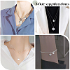6Pcs 3 Size 925 Sterling Silver Pendants STER-BBC0005-38S-5