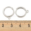 Brass Hoop Earring Findings KK-L211-021P-2
