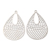 Long-Lasting Plated Brass Filigree Pendants KK-K336-33P-1