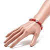 5Pcs 5 Style Natural Gemstone & Synthetic Hematite & Alloy Saint Benedict Beaded Stretch Bracelets Set for Women BJEW-JB08965-3