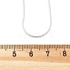Brass Round Snake Chain Necklace Making MAK-T006-11B-S-4