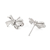 Brass Stud Earring Findings KK-K371-35P-2