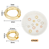 6Pcs 6 Styles 925 Sterling Silver Locking Jump Rings STER-GO0001-17-2