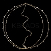 Alloy with Rhinestone Hair Chain DIY-WH20058-11G-6
