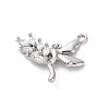 Brass Crystal Rhinestone Pendants KK-E793-05P-2