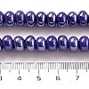 Glazed Porcelain Rondelle Beads PORC-Q001-01E-4