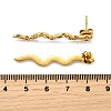 304 Stainless Steel Rhinestone Stud Earrings EJEW-Z116-01G-3