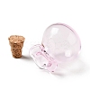 Lucky Bag Shape Glass Cork Bottles Ornament AJEW-A039-02J-3