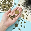 60Pcs 15 Styles Tibetan Style Alloy Connector Charms FIND-YW0005-19-4