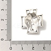 Tibetan Style Alloy Cross with Jesus Alloy Pendants for Easter Jewelry LS-LF10674Y-3