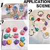 Round Evil Eye Resin Beads RESI-NB0001-26A-6