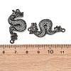 Brass Micro Pave Cubic Zirconia Links Connectors ZIRC-G157-46B-3