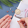 12Pcs 2 Colors Real 18K Gold Plated Brass Charms ZIRC-FH0001-16-4