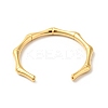 Ion Plating(IP) 304 Stainless Steel Bamboo Open Cuff Ring for Women X-RJEW-I085-10G-3