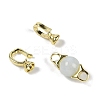Natural Aquamarine with Brass Fold Over Clasps G-G141-03G-01-2