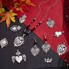8 Styles Tibetan Style Alloy Pendants FIND-SC0010-46-4