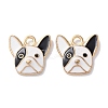 Alloy Enamel Pendants ENAM-O001-08G-G-1