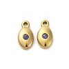 Real 14K Gold Plated 304 Stainless Steel Charms STAS-R005-09G-02-1