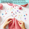 Evil Eye/Hot Air Balloon/Rainbow Silicone Knitting Needle Point Protectors SIL-NB0001-36-5