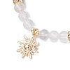 3Pcs Brass Charm Bracelets BJEW-JB12230-4