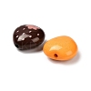 Printed Opaque Acrylic Beads MACR-F084-09-2