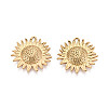 304 Stainless Steel Sunflower Pendants STAS-T069-44G-1