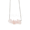 12Pcs 12 Styles Natural Mixed Stone Chip Pendant Necklace Sets NJEW-JN05097-3