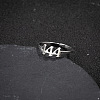Number 201 Stainless Steel Adjustable Cuff Rings FS-WG22891-08-1