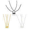 ANATTASOUL 3 Sets 3 Colors Couple Matching Necklaces Set NJEW-AN0001-62-1