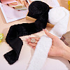 2 Rolls 2 Colors Polyester-cotton Rabbit Wool Fabrics DIY-TA0012-64-7