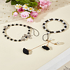 2Pcs 2 Style Acrylic Beaded Mobile Phone Lanyard Wrist Strap AJEW-LP0005-92-1