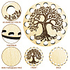 16-Position Wood Embroidery Thread Storage Trays TOOL-WH0056-032-3