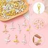 50Pcs 5 Style Glass & Alloy Pendant Decorations HJEW-FS00077-3
